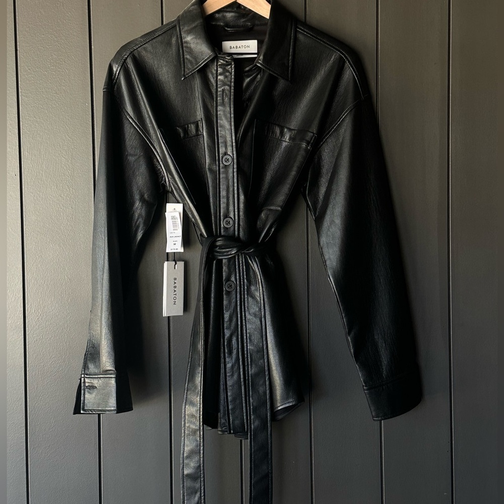 Aritzia / Jackets & Coats / Babaton 
Ava Vegan Leather Jacket / Size M / NWT